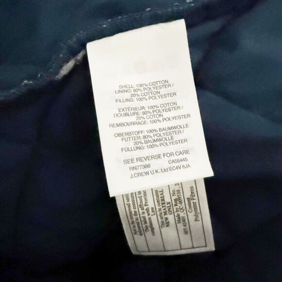 J. CREW MERCANTILE | Navy Blue Gold Field Jacket Quilted Pockets | Size XXL - Picture 10 of 12